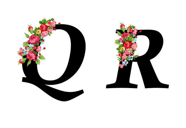 字母q和r用鲜花装饰图片 字母q和r用鲜花装饰图片下载