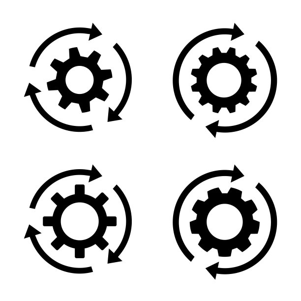 齿轮组。同步过程。在白色背景上的黑色齿轮图标-股票矢量。图片 齿轮组。同步过程。在白色背景上的黑色齿轮图标-股票矢量。图片下载