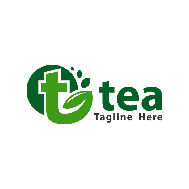 绿色和天然茶标志图片 绿色和天然茶标志图片下载
