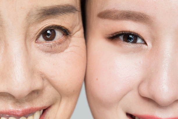 母女眼睛特写图片 母女眼睛特写图片下载