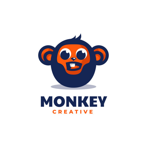 矢量插图猴子简单的吉祥物风格。图片 矢量插图猴子简单的吉祥物风格。图片下载