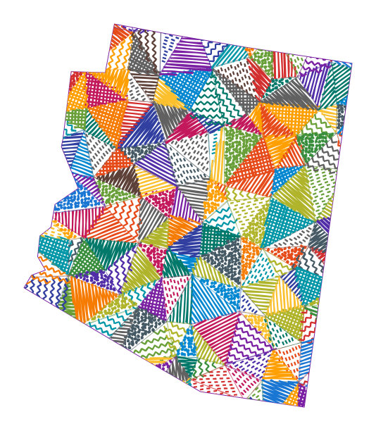 儿童风格的亚利桑那州地图。图片 儿童风格的亚利桑那州地图。图片下载