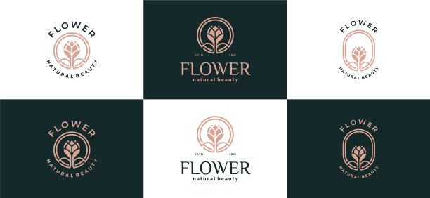 豪华抽象花叶子标志设计图片 豪华抽象花叶子标志设计图片下载