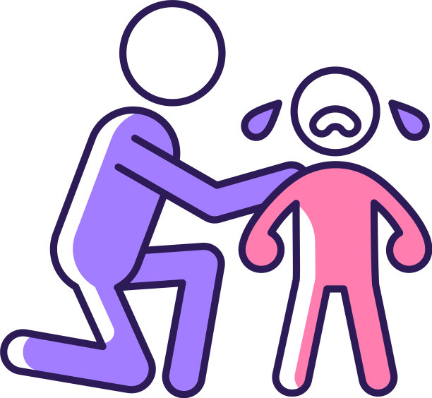 安慰哭泣的孩子RGB颜色图标图片 安慰哭泣的孩子RGB颜色图标图片下载