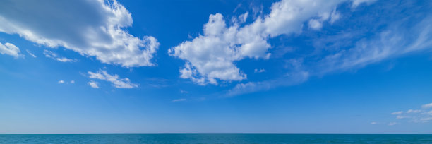 美丽的全景海景与云图片 美丽的全景海景与云图片下载