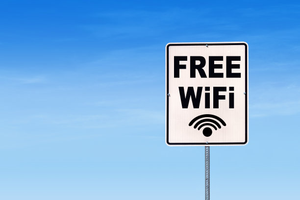 免费WiFi街道标志,蓝色背景图片 免费WiFi街道标志,蓝色背景图片下载