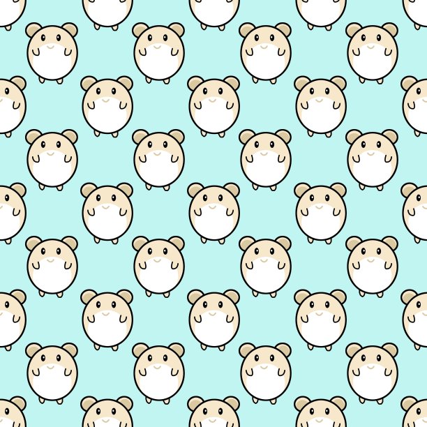 无缝图案的可爱怪兽卡通图片 无缝图案的可爱怪兽卡通图片下载