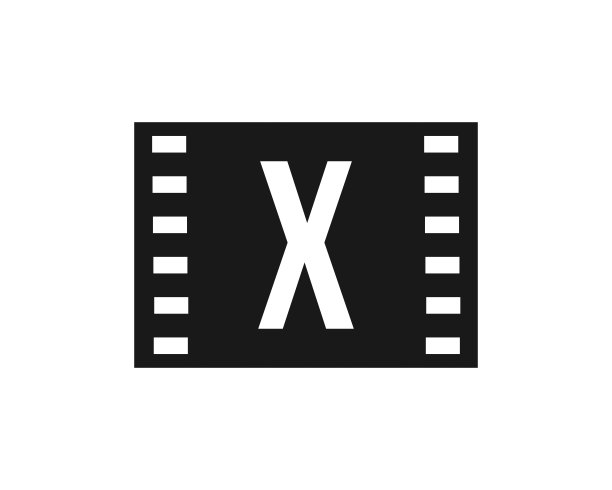 电影电影标志,带X标志的电影制作标志图片 电影电影标志,带X标志的电影制作标志图片下载