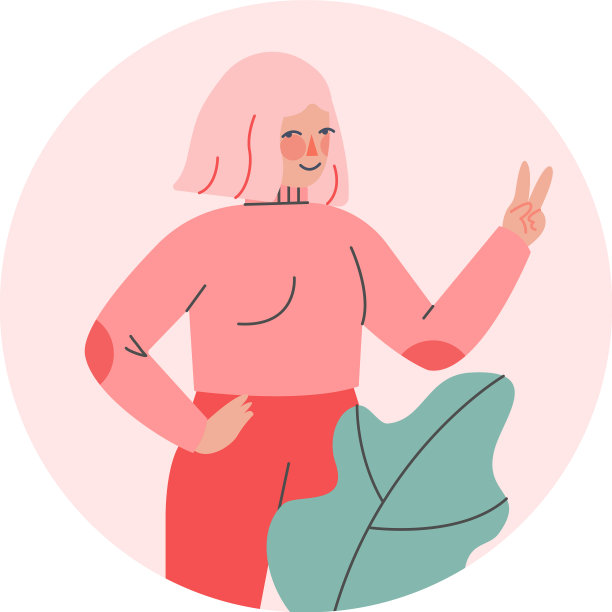 年轻微笑的女人做积极的手势图片 年轻微笑的女人做积极的手势图片下载
