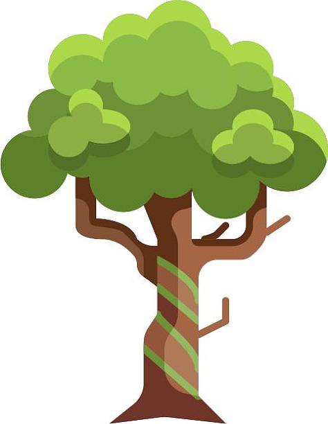 树木树绿植卡通扁平元素图片 树木树绿植卡通扁平元素图片下载