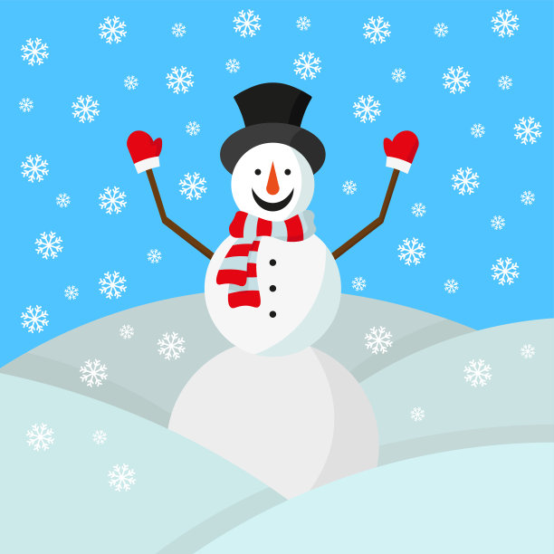 欢快的雪人在雪堆中行走。矢量图。背景。纹理。图片 欢快的雪人在雪堆中行走。矢量图。背景。纹理。图片下载