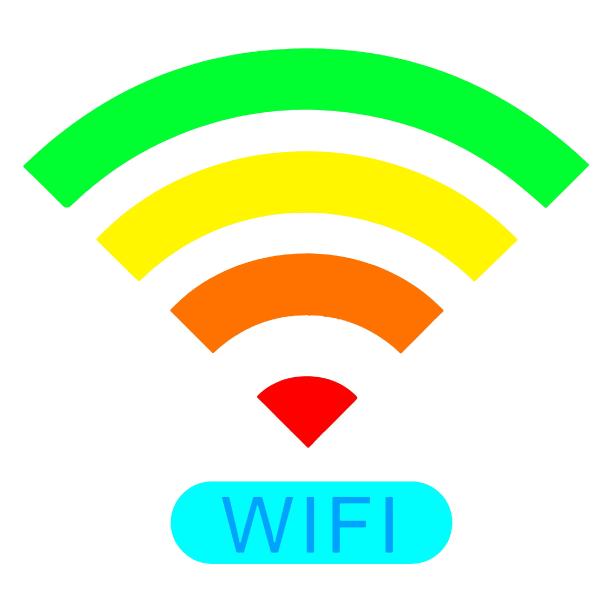 wifi彩色彩虹信号无线图片 wifi彩色彩虹信号无线图片下载