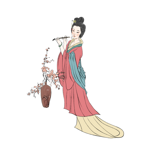 淡彩古代仕女图图片 淡彩古代仕女图图片下载