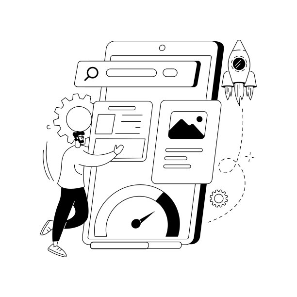 加速移动页面抽象概念矢量插图。图片 加速移动页面抽象概念矢量插图。图片下载