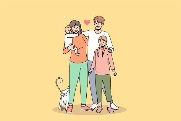 有孩子的幸福家庭表现出爱和团结图片 有孩子的幸福家庭表现出爱和团结图片下载