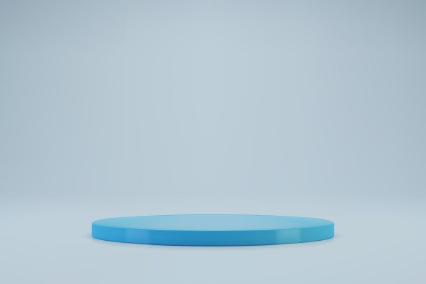 3D浅蓝色圆裙在柔和的背景图片 3D浅蓝色圆裙在柔和的背景图片下载