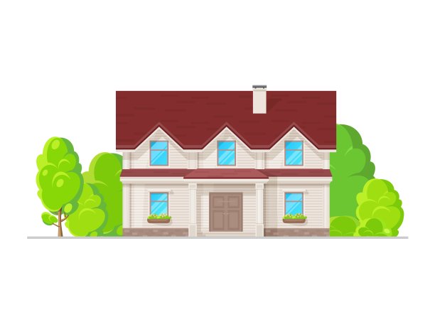 带壁板的郊区住宅建筑图片 带壁板的郊区住宅建筑图片下载