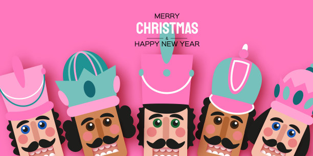 粉红糖圣诞胡桃夹子剪纸风格。可爱的玩具士兵。12月芭蕾舞。创意圣诞快乐邀请。新年快乐。冬天的假期。空间的文本。图片 粉红糖圣诞胡桃夹子剪纸风格。可爱的玩具士兵。12月芭蕾舞。创意圣诞快乐邀请。新年快乐。冬天的假期。空间的文本。图片下载