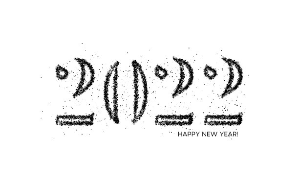新年快乐2022文本排版设计模式,矢量插图。图片 新年快乐2022文本排版设计模式,矢量插图。图片下载