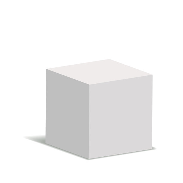 白色的3d立方体孤立在白色背景上。带阴影的3d建模盒。每股收益10图片 白色的3d立方体孤立在白色背景上。带阴影的3d建模盒。每股收益10图片下载