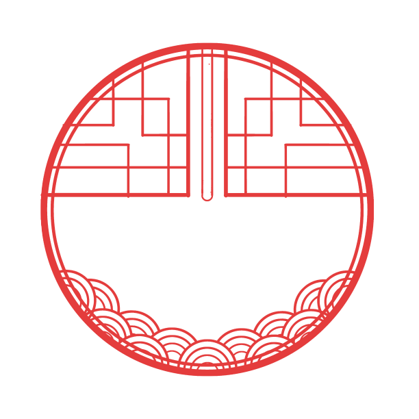 中国风红色圆形花纹边框图片 中国风红色圆形花纹边框图片下载