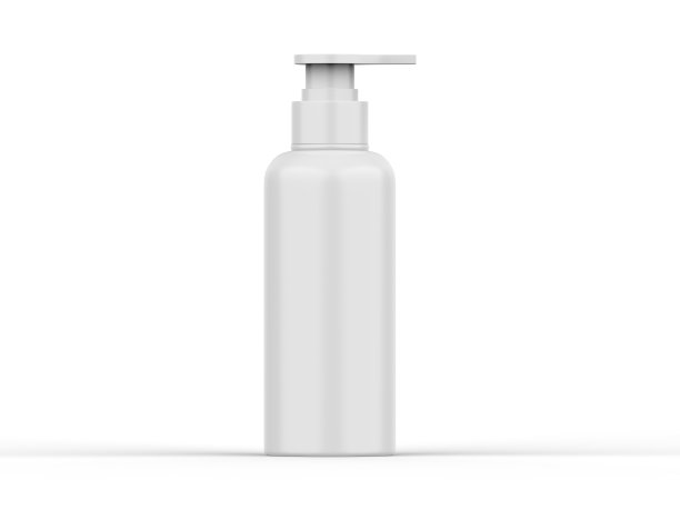 空白塑料瓶与泵分配器品牌,化妆品瓶与泵模型在孤立的白色背景,3d渲染插图图片 空白塑料瓶与泵分配器品牌,化妆品瓶与泵模型在孤立的白色背景,3d渲染插图图片下载