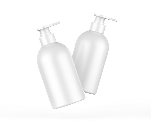 空白塑料瓶与泵分配器品牌,化妆品瓶与泵模型在孤立的白色背景,3d渲染插图图片 空白塑料瓶与泵分配器品牌,化妆品瓶与泵模型在孤立的白色背景,3d渲染插图图片下载