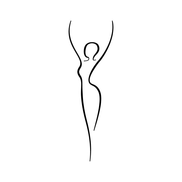 美女线条身材轮廓。模特女性线条形象。健身中心、体育、舞蹈、美容院、水疗等场所的少女标志抽象绘画。向量图片 美女线条身材轮廓。模特女性线条形象。健身中心、体育、舞蹈、美容院、水疗等场所的少女标志抽象绘画。向量图片下载
