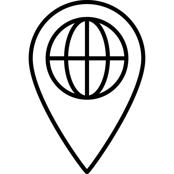 全局位置轮廓图标矢量图片 全局位置轮廓图标矢量图片下载