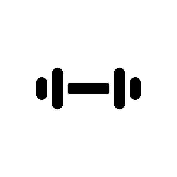 哑铃轮廓图标。肌肉训练图标。向量。图片 哑铃轮廓图标。肌肉训练图标。向量。图片下载