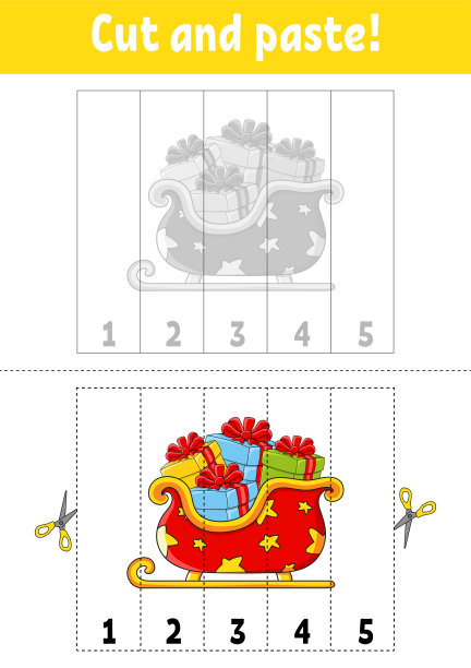 学习数字1 - 5。削减和胶水。卡通人物。教育发展工作表。圣诞节的主题。游戏对孩子。活动页面。颜色隔离矢量插图。图片 学习数字1 - 5。削减和胶水。卡通人物。教育发展工作表。圣诞节的主题。游戏对孩子。活动页面。颜色隔离矢量插图。图片下载