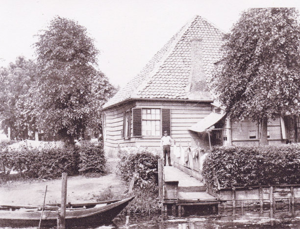 布鲁克在荷兰的Waterland(荷兰)1894年的古董照片图片 布鲁克在荷兰的Waterland(荷兰)1894年的古董照片图片下载