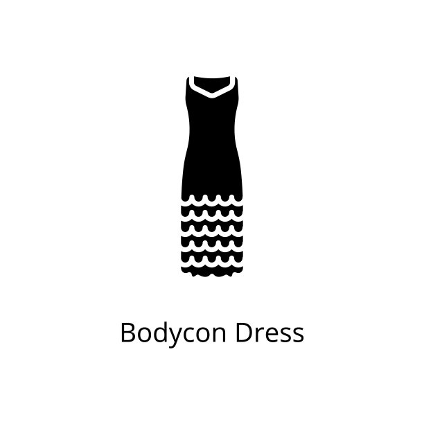 Bodycon服装图标在向量。标识图片 Bodycon服装图标在向量。标识图片下载