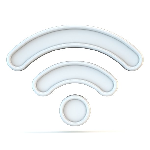 白色WiFi标志3D图片 白色WiFi标志3D图片下载