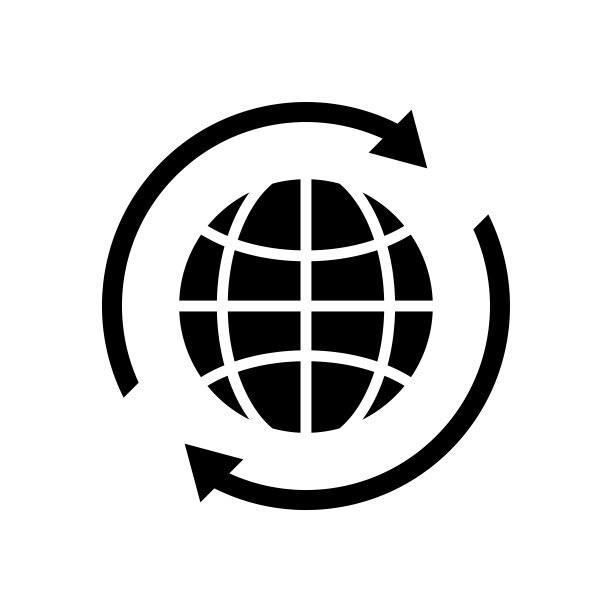 矢量插图中的全球标志图片 矢量插图中的全球标志图片下载
