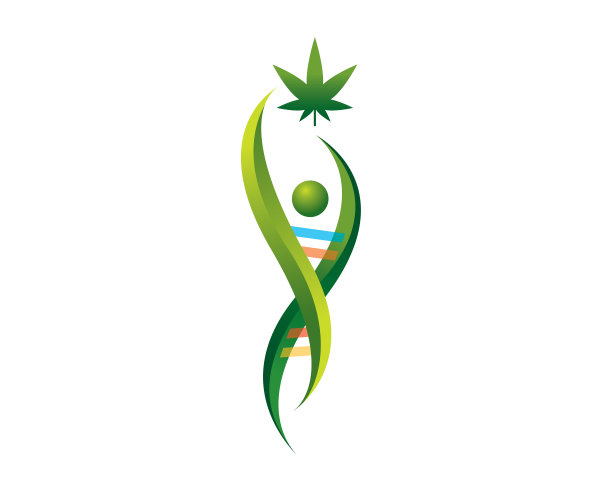 简单的彩色DNA链标志图片 简单的彩色DNA链标志图片下载