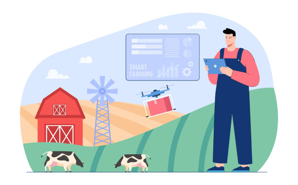 Farmer用平板电脑分析奶牛的数据图片 Farmer用平板电脑分析奶牛的数据图片下载