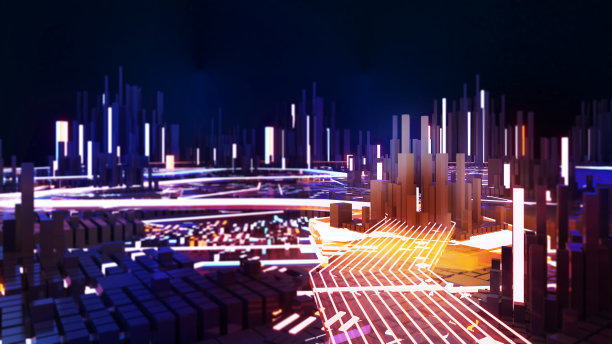 未来科技城市插图,赛博朋克城市,连接科技世界的城市,3d渲染图片 未来科技城市插图,赛博朋克城市,连接科技世界的城市,3d渲染图片下载