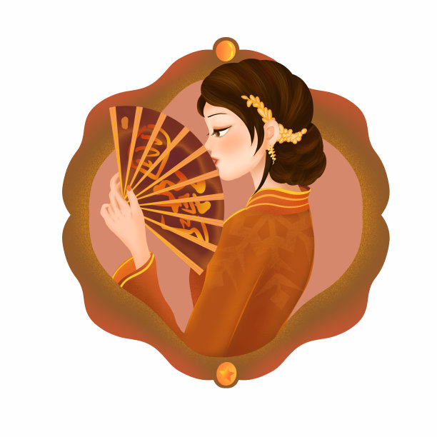 原创中国风国潮古装美女元素图片 原创中国风国潮古装美女元素图片下载