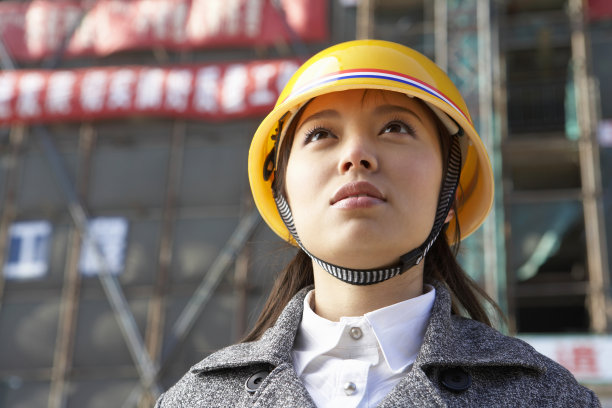 商务女士在工地图片 商务女士在工地图片下载