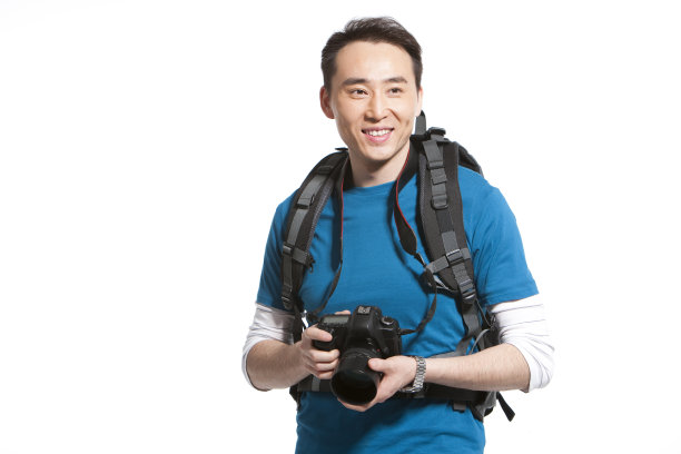 青年男子和相机图片 青年男子和相机图片下载