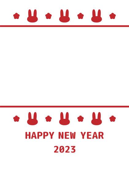 2023相框红兔新年贺卡。请放上你最喜欢的照片。图片 2023相框红兔新年贺卡。请放上你最喜欢的照片。图片下载