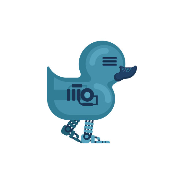 橡皮鸭机器人。未来的Cyber duck玩具图片 橡皮鸭机器人。未来的Cyber duck玩具图片下载