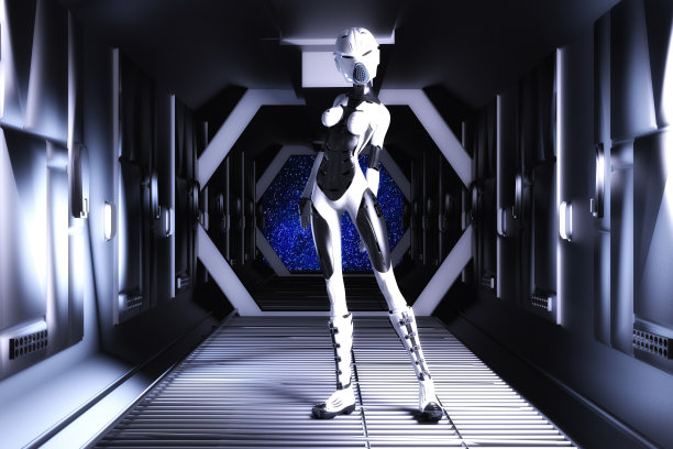一个科幻场景的艺术3D插图图片 一个科幻场景的艺术3D插图图片下载