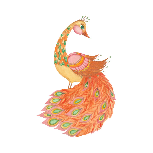 儿童用火鸟画的插图图片 儿童用火鸟画的插图图片下载