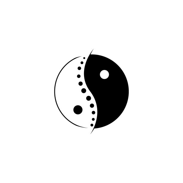 中国阴阳推拿标志脊椎图片 中国阴阳推拿标志脊椎图片下载