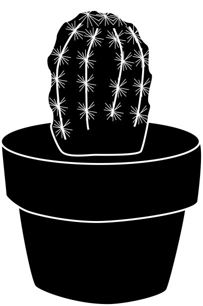 可爱的仙人掌轮廓图片 可爱的仙人掌轮廓图片下载