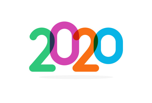 鲜艳的2020年数字现代事件图片 鲜艳的2020年数字现代事件图片下载