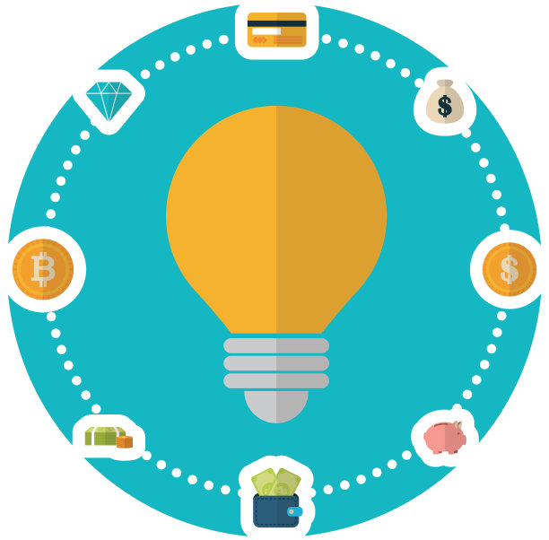 孤立的金钱图标集设计图片 孤立的金钱图标集设计图片下载