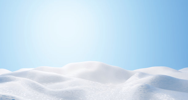 雪堆与天空背景在冬季3D渲染图片 雪堆与天空背景在冬季3D渲染图片下载